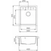Compotexa Akmens masės plautuvė HELIKA Nova SQN100W, Silicsana spalva: Migdolinė | Blanched almond 113