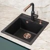 Compotexa Akmens masės plautuvė HELIKA Nova SQN100W, Silicsana spalva: Migdolinė | Blanched almond 113