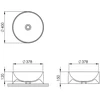 Compotexa Granito praustuvas voniai Fabela BQR40-601, juodos spalvos