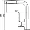 Maišytuvas su ištraukiama žarna AQUASANITA 2383-001