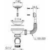 Aquasanita Compotexa Plautuvės ventilis AQF-001V