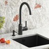 Aquasanita Plautuvės maišytuvas HELIKA Sabia grace 5523JG-601, juodos spalvos, Maišytuvo spalva: Juoda | Juodas metallic 601