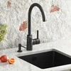 Aquasanita Plautuvės maišytuvas HELIKA Sabia grace 5523JG-601, juodos spalvos, Maišytuvo spalva: Juoda | Juodas metallic 601