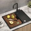 Plautuvės maišytuvas HELIKA Unus 5033-601, juodos spalvos, neteisingas: Juoda | Juodas metallic 601