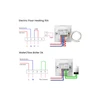 Išmanusis termostatas Avatto WT410-16A-B elektrinis šildymas 16A WiFi