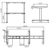 Amona Reguliuojamo Aukščio Stalo Kojos SH312T9-DM-PRO, 2 Varikliai, 3 Pakopos, 140 kg