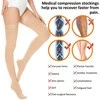 Cizeta Medicininės Kompresinės Kojinės Iki Šlaunies SABO 20-30 mmHg, Unisex, Atvirais Pirštais, Kūno spalva