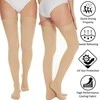 Cizeta Medicininės Kompresinės Kojinės Iki Šlaunies SABO 20-30 mmHg, Unisex, Atvirais Pirštais, Kūno spalva