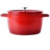 Emaliuotas ketaus puodas TETSU Stew 4,8 litro, Raudonas, 26 cm.