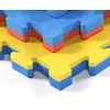 Grindų Danga Tatami Puzzle 100x100x2cm Geltona Mėlyna 80kg/m3