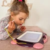 WOOPIE Piešimo Lenta Magnetinė Spalvota + 2 Spaudiniai Violetinė