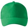 Malfini As Kepurė su snapeliu MALFINI 5P 307 Unisex, Kelly žalias 340g/m2