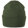 Malfini As Unisex megzta kepurė MALFINI Beanie 315 Khaki – klasikinis žieminis modelis
