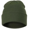 Malfini As Unisex megzta kepurė MALFINI Beanie 315 Khaki – klasikinis žieminis modelis