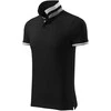 Malfini As Vyriški Polo Marškinėliai MALFINI Collar Up Juodas 215 g/m²