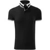 Malfini As Vyriški Polo Marškinėliai MALFINI Collar Up Juodas 215 g/m²