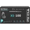 Nitrilinės pirštinės juodos Kid-Man N100, dydis XS