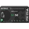 Nitrilinės pirštinės Kid-Man Juodas Grip N50, dydis M