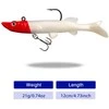 Silikoninis masalas su Jig galvute AsaTsuri T-Tail 3D RedHead 12 cm, 23g
