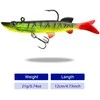 Silikoninis masalas su Jig galvute AsaTsuri T-Tail 3D Firetiger 12 cm, 23g
