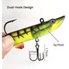 Silikoninis masalas su Jig galvute AsaTsuri T-Tail 3D BlueTiger 12 cm, 23g