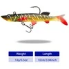 Silikoninis masalas su Jig galvute AsaTsuri T-Tail 3D NaturalPike 9cm, 15g