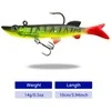 Silikoninis masalas su Jig galvute AsaTsuri T-Tail 3D Firetiger 9 cm, 15g