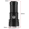 Taktinis 4-ių LED Rankinis Žibintas Dive Light XHP70, Atsparus Vandeniui iki 200m