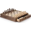 Tomaz Sport Šachmatų-Šaškių Rinkinys Riešuto Medžio, Karalius 7,6cm