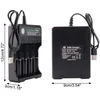 USB Baterijų Įkroviklis BMAX 3.7V, 4 Lizdų 18650