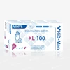 Kid Man Vienkartinės Vinilinės Pirštinės, Dydis XL, 100 vnt Pakuotė