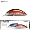 Vobleris Banshee Crankbait 45mm 4.7g GO-CM001 Raudona Juodas Back, Plūdrus