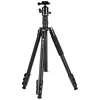 Stovas - Fotopro A5i Aliuminio Stovas Su FPH-55QS Kamuoliniu Galvute 10 Kg Apkrova 205 Cm Aukštis Juodas