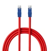 USB-C kabelis - Newell USB-C 100W 2m silikoninis raudonas-mėlynas