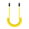 USB-C Kabelis - Newell USB-C 100W 2m Silikoninė Spiralė Geltona-Juoda