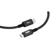 USB Kabelis - Newell USB-C 4.0 1m 40Gbps 100W Grafitas