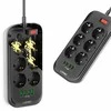 Ilgintuvas su 6 AC lizdais 4x USB LDNIO 2m - juoda