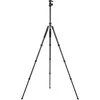 Stovas - Fotopro X Go Plus Carbon 8kg Apkrovos Talpa, 158cm Maksimalus Aukštis, Juodas