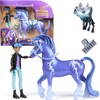Unicorn Academy Rinkinio Vienaragio akademijos figūrėlės Roris ir Audros raitelis bei Vienaragis + Priedai Vienaragio akademija