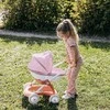 Lėlių vežimėlis Smoby Baby Nurse, balta/rožinė