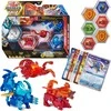 Bakugan Legends Battle Rinkinys Kolekcionieriaus mūšio rinkinio rinkinys cikloidas + 5 figūrėlės ir kortelės