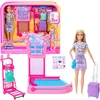 Barbie Lotnisko Odbiór Bagażu Rinkinys su Lalką i Akcesoriami