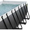 EXIT Juodas Leather pool 400x200x100cm with sand filter pump - juodas