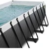 EXIT Juodas Leather pool 540x250x100cm with filter pump - juodas