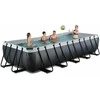 EXIT Juodas Leather pool 540x250x100cm with filter pump - juodas