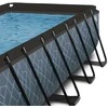 Baseinas sodo 540x250x100 cm su pompą filtrującą i drabiną pilka
