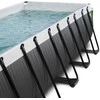 EXIT Juodas Leather pool 540x250x100cm with sand filter pump - juodas