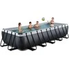 EXIT Juodas Leather pool 540x250x100cm with sand filter pump - juodas