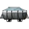 EXIT Juodas Leather pool 540x250x100cm with sand filter pump - juodas