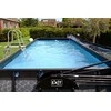 EXIT Juodas Leather pool 540x250x100cm with sand filter pump - juodas